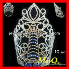 Moda tall tower rhinestone Custom pageant crowm